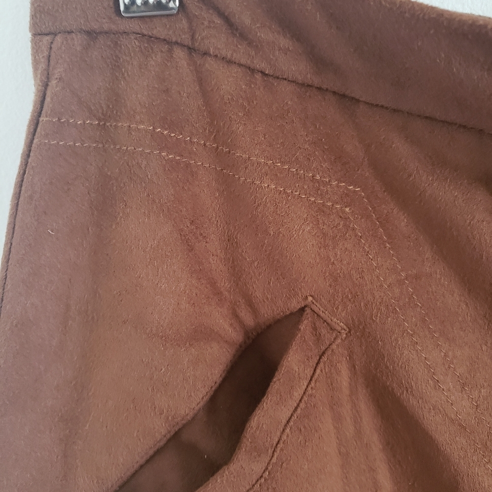 Jolt Brown Suede Mini Skirt Size 7 - Picture 6 of 9